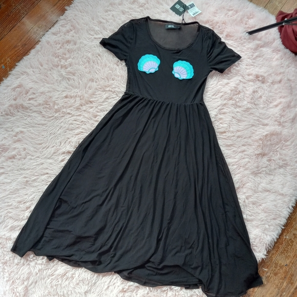 Iron Fist Dresses & Skirts - LAST 1! Iron fist mermaid nwt soft flowy maxi w sheer mesh top & seashell pastie